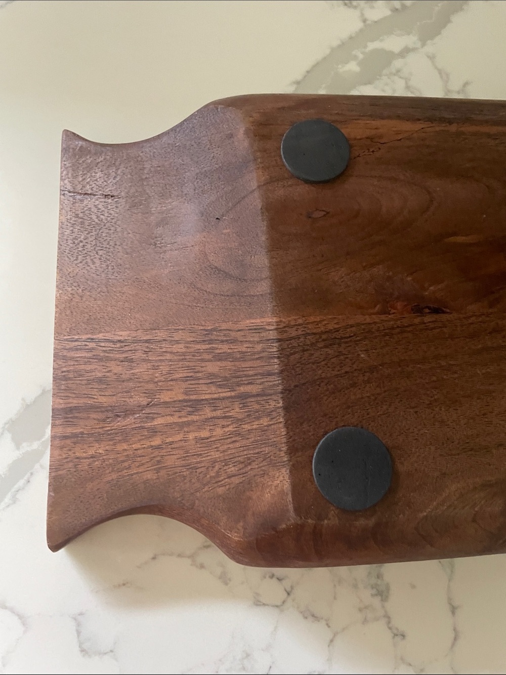 Wooden Decorative Tray - Dark Brown - Picture 7 of 9